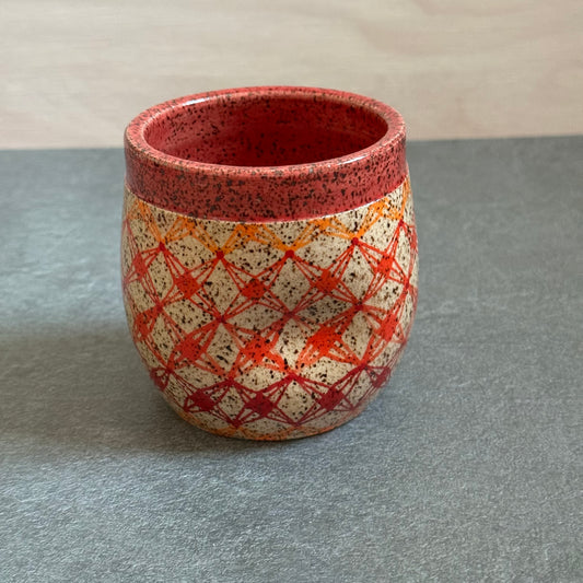 Ombre Orange-Red Tangled Cup