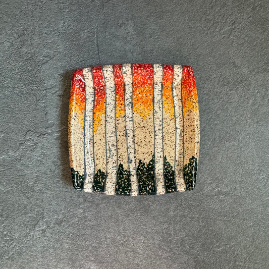 Fall Birch Tree Tray