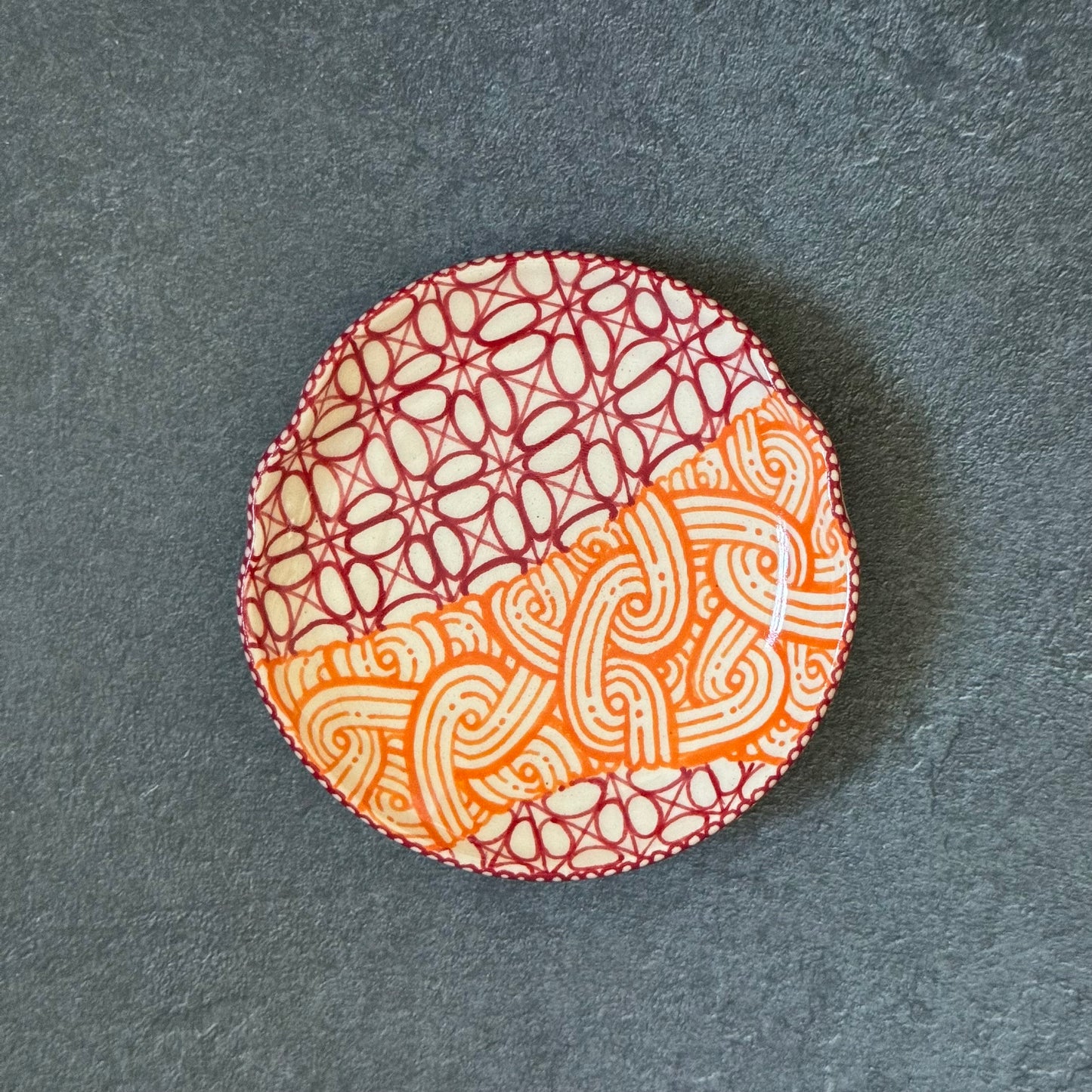 Orange Red Spoon Rest