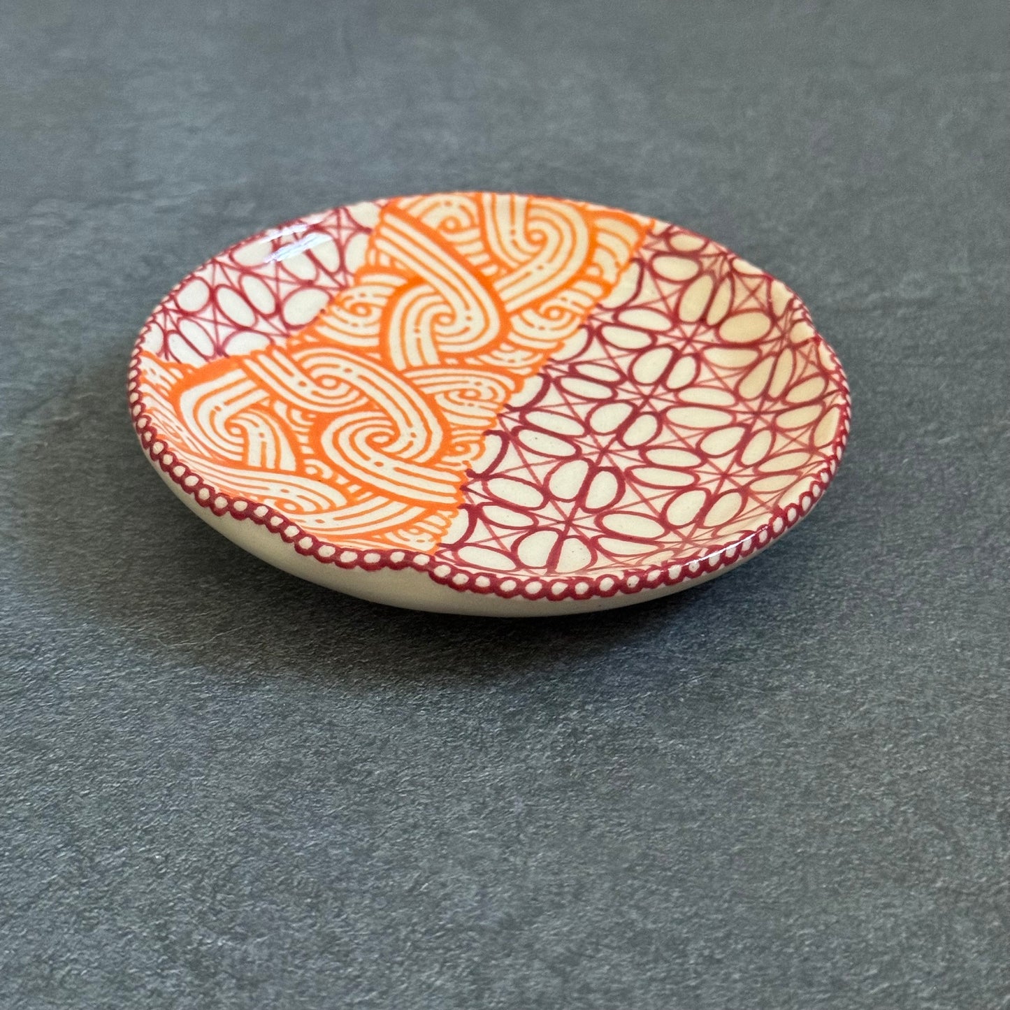 Orange Red Spoon Rest