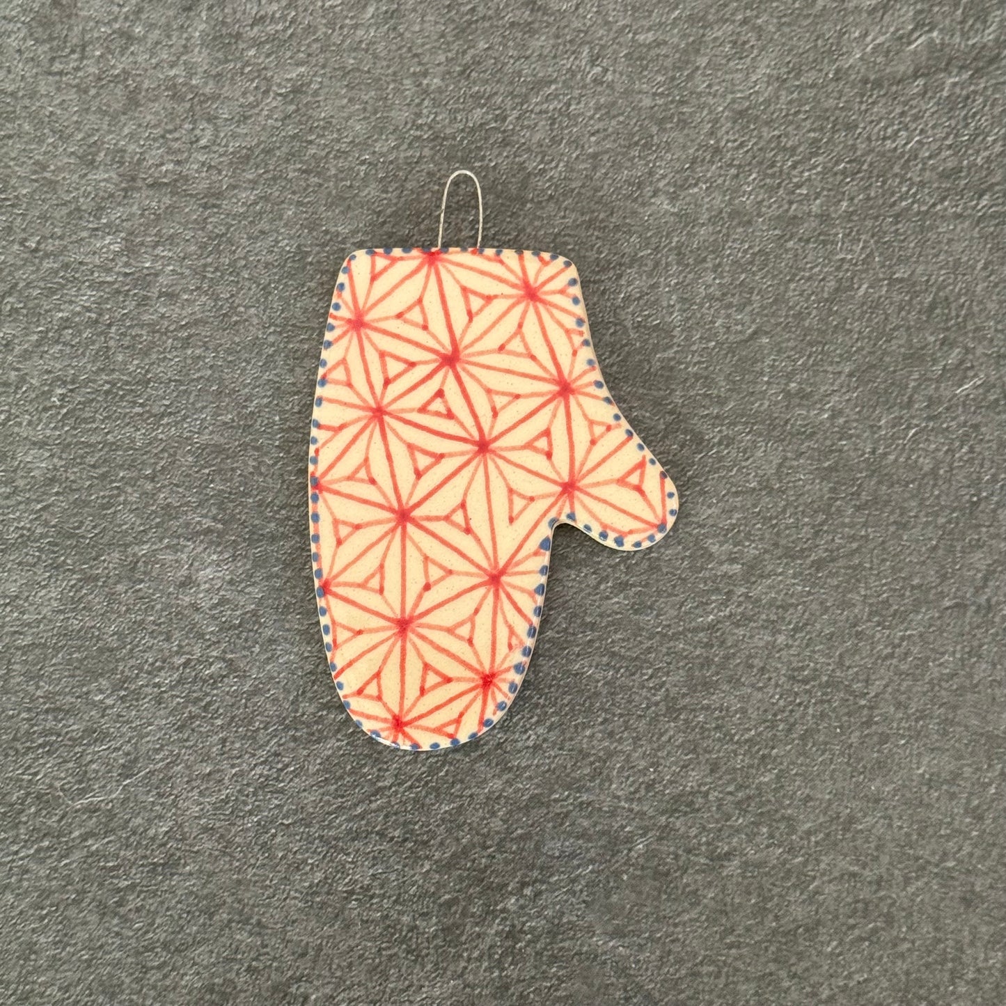 Mitten Ceramic Ornament 2